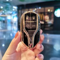 ที่ยึดผ้าคลุมเคส TPU แฟชั่นแบบอ่อน Kunci Remote Mobil สำหรับมาเซราตีเลบานเต้ Ghibli Quattroporte GT อุปกรณ์เสริม Granturism GranCabrio