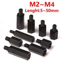 Black White Nylon Hex Male Female Standoff Pillar Mount Thread PCB Plastic M2 M2.5 M3 M4 Hexagon Motherboard Spacer Bolt Screw Nails Screws Fasteners