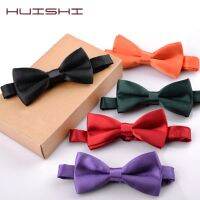 【Fashion house]HUISHI คลาสสิกเด็กเด็กโบว์ผูกเด็ก Grils เด็กเด็ก Bowtie แฟชั่นสีทึบมิ้นท์สีเขียวสีแดงสีดำเด็กวัยหัดเดินสัตว์เลี้ยงยัดไส้