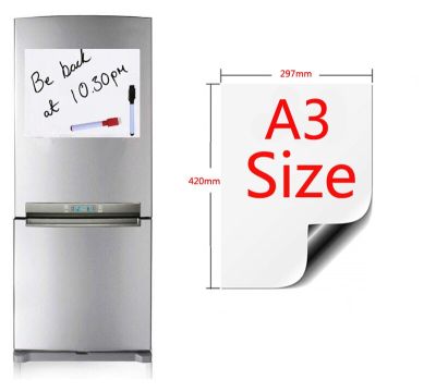 A3 Size Magnetic Whiteboard Fridge Magnets Dry Wipe White Board Writing Record Board Magnetic Marker Pen Eraser
