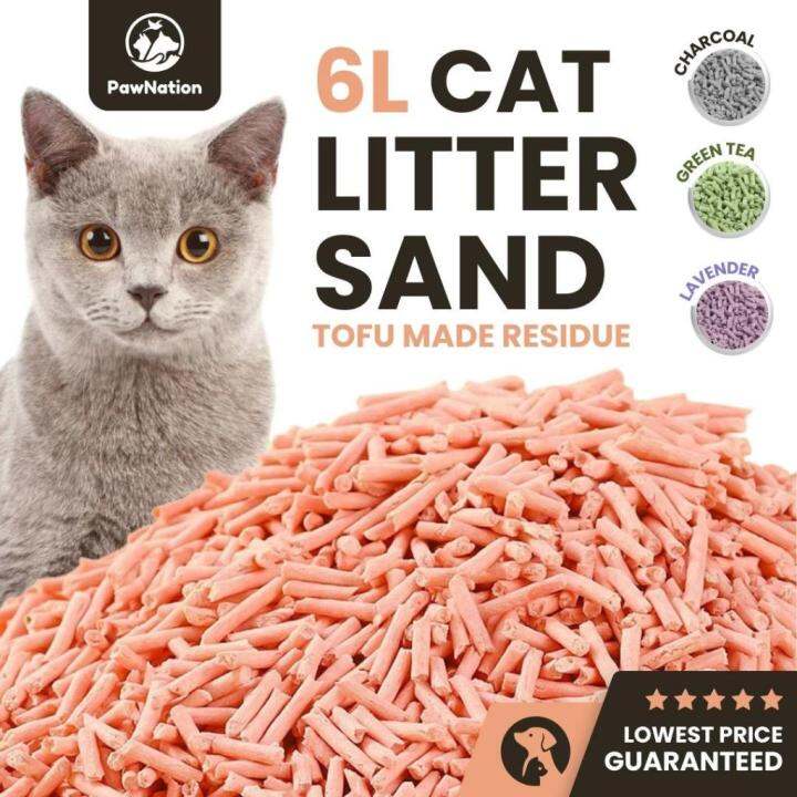 Pawnation Tofu Cat Litter Food Grade Plant Tofu Residue Made 6L Highly