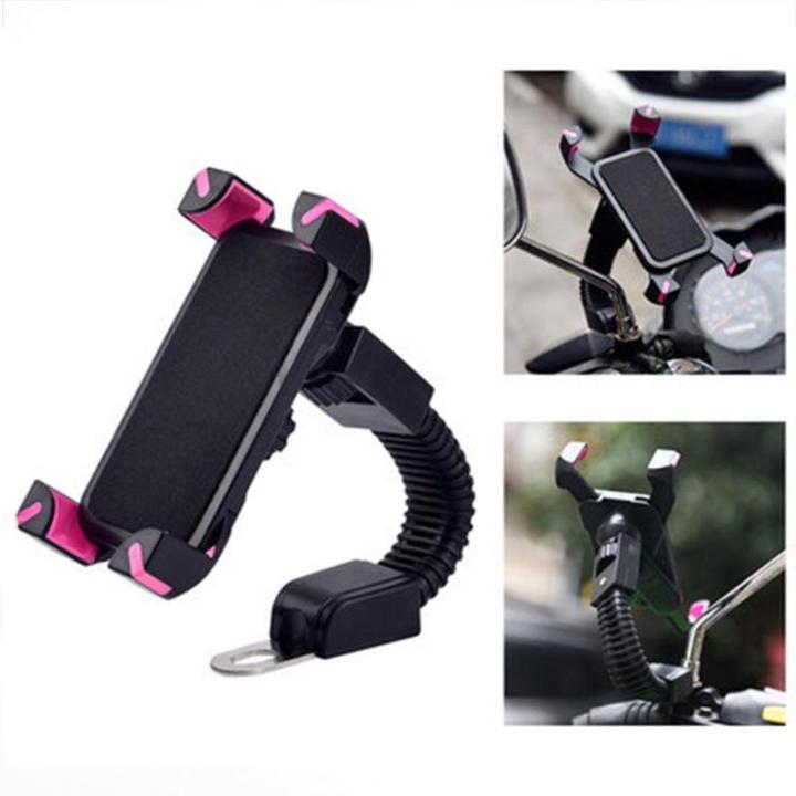 worth-buy-abs-ตัวยึดจักรยานกระจกมองหลังที่จับโทรศัพท์มือถือรถจักรยานยนต์อุปกรณ์รถจักรยานขาตั้งที่วางโทรศัพท์มือถือ