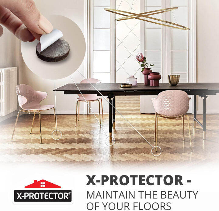 x-protector-premium-16-thick-1-4-heavy-duty-felt-furniture-pads-2-felt-pads-for-heavy-furniture-feet-best-felts-wood-floor-protectors-for-no-scratches-sliders-protect-your-hardwood-floor-2-inch-16-pcs