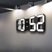 นาฬิกาปลุก ติดผนัง 3D LED Digital Display Wall ALARM CLOCK มัลติฟังก์ชั่นพร้อมสาย USB และแบตเตอรี่ของขวัญวันเกิด นาฟิกา นาฬิกา ของตกแต่งห้อง นาฬิกาติดผนัง ของแต่งห้องนอน นาฬิกาแขวนผนัง นาฬิกาดิจิตอล