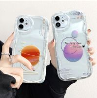 เคส RouJiang สำหรับ iPhone 15 14 13 12 11 Pro Max X XR Xs Max 8 7 6S Plus SE 2020เคสโทรศัพท์ลูกบอลทรงกลมที่เรียบง่ายและโปร่งใส