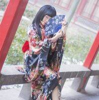 Hell girl cos Yan Moai gorgeous original all-match vibrating sleeve kimono cosplay full set anime plus size