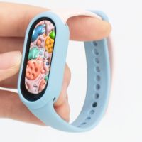 สายรัดซิลิโคนพร้อมเคสป้องกัน TPU สำหรับ Xiaomi Mi Band 8 สายนาฬิกาข้อมือสำหรับอุปกรณ์เสริม Mi band 8