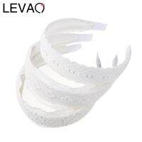 【YF】 LEVAO Women Headband Solid Color Pattern White Turban Headwrap Girls Hairband Fashion Hair Accessories  Free Shipping 2023