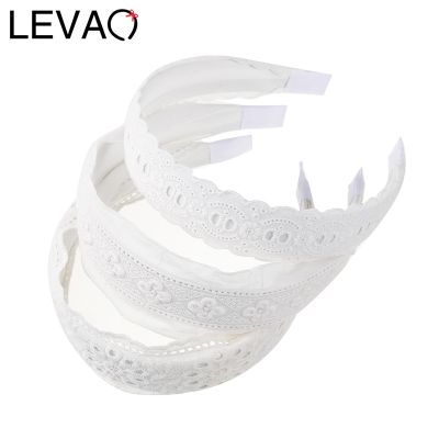 【YF】 LEVAO Women Headband Solid Color Pattern White Turban Headwrap Girls Hairband Fashion Hair Accessories  Free Shipping 2023