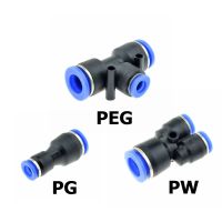 Pneumatic Fitting Air Water Hose Connector 4mm 6mm 8mm 10mm 12mm Quick Pipe Reducer Fittings Air Compressor Couplings PG PEG PW Hand Tool Parts Access