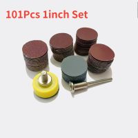 101Pcs 25mm Sanding Polishing Pad Disc Set Corner Mini Sandpapers Abrasive Tools Kit Accessories 100-3000Grit Cleaning Tools