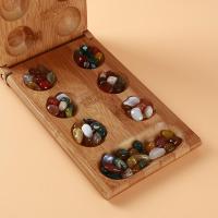 Mancala แอฟริกันหินเกมกระดานไม้ท่องเที่ยวพรรคครอบครัวปริศนา