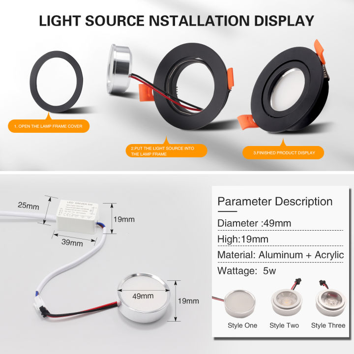 2pcs-5w-spot-light-frame-cut-out-65mm-adjustable-round-recessed-led-ceiling-gu10-mr16-lamp-holder-360-degree-rotation