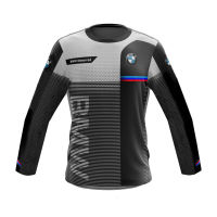 2022 new Bmw Oreo Stripe long T-Shirt Riding Jersey 3D Printing MenS T-Shirt Casual Shirt