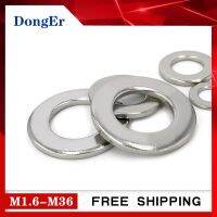 Din125 [M1.6-M36] ที่รองโบลท์เหล็กแผ่นแบน304,A001หัวเข็มขัดเข็มขัดที่หนาขึ้นที่ล้างกันลื่น