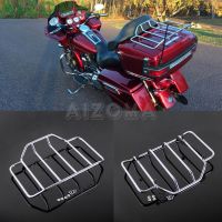 Chrome Motorcycle Tour Pack Luggage Top Rack for Harley Touring Electra Street Glide FLHT FLHR FLHS Road King FLH Road Glide