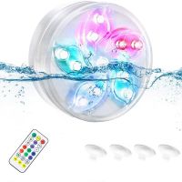 Submersible LED Pool Lights,11 Leds Underwater LED Pond Lights With RF Remote,IP68 Waterproof,Decor Light For Aquarium