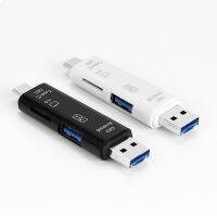 Ginsley Type C &amp; Microusb &amp; USB 3 In 1 OTG เครื่องอ่านการ์ดความเร็วสูงอเนกประสงค์ OTG TF/USB