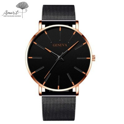 Amart นาฬิกาควอตซ์แฟชั่นสำหรับผู้ชาย,นาฬิกาสปอร์ตนาฬิกาข้อมือชุดธุรกิจแบบลำลองสำหรับผู้ชาย