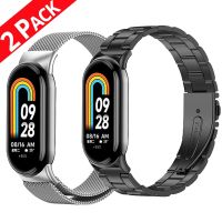 Stainless Steel Strap for Mi Band 8 Watch Band Correa for Xiaomi Mi Band 8 Bracelet Metal Wristband Miband 8 Magnetic loop Belt Smartwatches