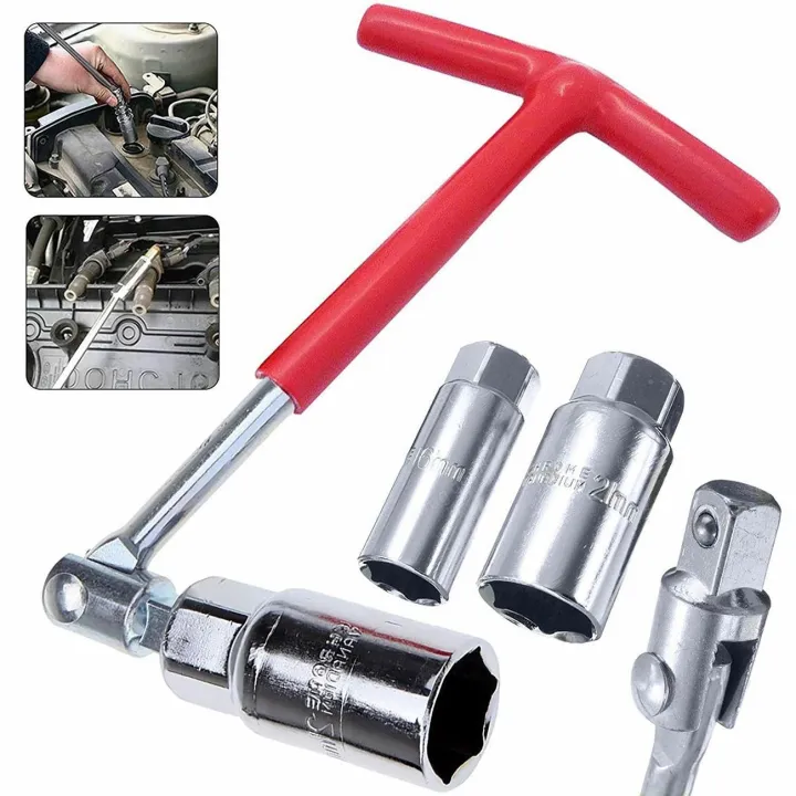 【Socket Wrench】Spark Plug Removal Tool 16mm & 21mm THandle Spark Plug