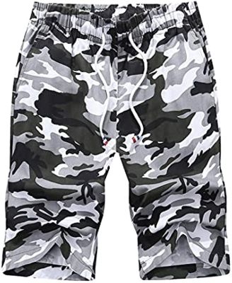 Camo Shorts Men Military Cargo Camouflage Beach Board Shorts Running Short Pants