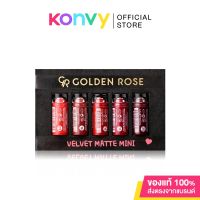 Golden Rose Velvet Matte Mini Set #02 Red [0.5g x 5pcs].