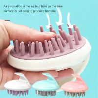 ﹉♘✑ 1PC Shampoo Artifact Shampoo Brush Head Massage Comb Soft Silicone Brush Cleansing Scalp Bath Hair Washing Beauty Health Tools