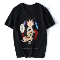 ญี่ปุ่นอะนิเมะ Kakegurui เสื้อยืดผู้ชายแขนสั้นเสื้อยืดสบายๆประเดิมญี่ปุ่นที่มีคุณภาพสูงเสื้อยืดสตรีฮาราจูกุที่มีคุณภาพสูงผู้ชายเสื้อยืด