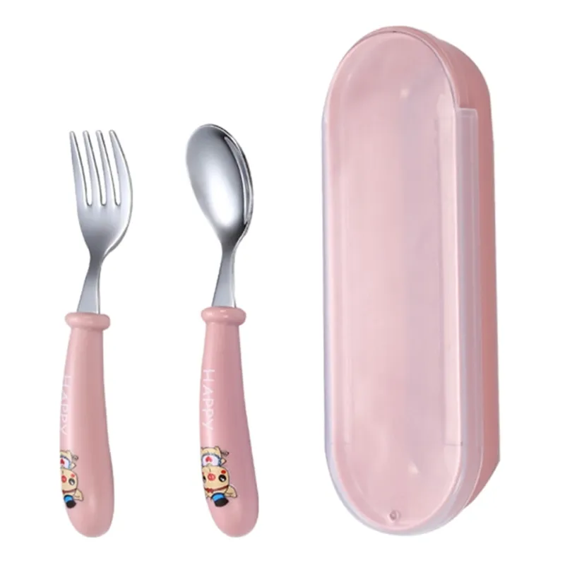 Mealtime Toddler Utensils | Fork & Spoon | Dishwasher Safe