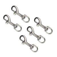 【CW】 5PCS 316 Swivel 65mm 72mm 82mm 91mm Diving D Hooks With