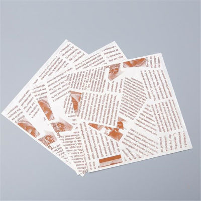 ถุงกระดาษใส่ขนมปังถุงกันน้ำมันถุงแซนด์วิชกระเป๋าทรงสามเหลี่ยมถุงกระดาษห่อมือกระเป๋าถุงกระดาษรูปตัว L