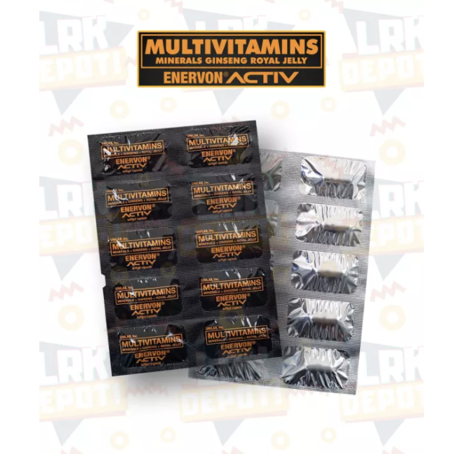 Enervon Activ Multivitamins Minerals Ginseng Royal Jelly 10 Softgel Capsules 10s Lazada Ph 1505