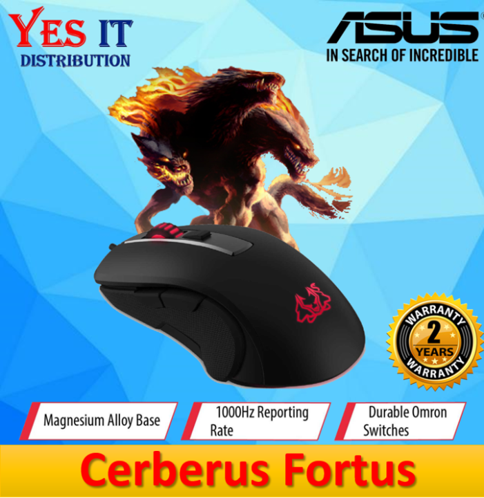 ASUS CERBERUS FORTUS OPTICAL USB RGB GAMING MOUSE (90YH01H1BAUA00