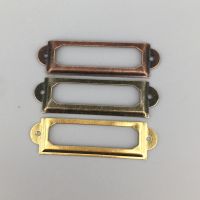 10PCS 60mmx17mm Vintage Label frame Iron Business box Contacts Label Holder Bookcases Shelf Drawer Iron card Holder