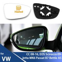 สำหรับ Volkswagen โฟล์คสวาเกน CC 08-16, EOS Scirocco, Jetta MK6 Passat B7 Bettle A5 EU ด้านร้อนกระจกมองข้างกระจกมองหลัง QQ-16เลนส์