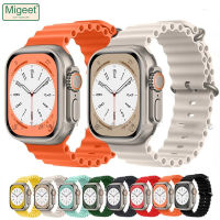 Migeet ️‍สายมหาสมุทรใช้ได้กับนาฬิกา Apple รุ่นอัลตร้า8 7 6 SE 5 4 3 2 1สำหรับ IWatch ขนาด49มม. 45มม. 41มม. 44มม. 40มม. 42มม. 38มม. เครื่องประดับรัดข้อมือสมาร์ทวอท์ช