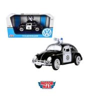 โมเดลรถ  MOTOR-MAX NO.79578 1:24 Classic Van Car Model 1966 Volkswagen โมเดล รถโฟล์กเต่า บีเทิลรถตำรวจคลาสสิค จำลองเหมือนจริง ผลิตจากโลหะผสม Diecast Model