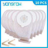 Yongrow 10 PCS One ชิ้นระบบถุงออสโตมี Drainable กระเป๋าสำหรับผู้ผ่าตัดลำไส้ถุงออสโตมีกระเป๋า Ostomy Stoma ตัดขนาด Beige Cover ถุงใส่ปัสสาวะ