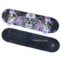 ล้างสต๊อก Rctoystory สเก็ตบอร์ด skateboard มาตราฐาน 81 ซม. สเก็ตบอร์ดใหม่ มีกระดาษทรายกันเลื่อน ล้อมีไฟ เลี้ยวได้ รองรับได้ 80 กก.