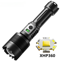 ไฟฉาย XHP360ไฟฉายกันน้ำกำลังสูงพร้อมซูมสว่างมากกลางแจ้งไฟฉายยุทธวิธียิงระยะไกลกำลังฉุกเฉิน B