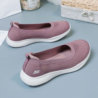 New Summer Womens Shoes Low Heel Soft Bottom Casual Breathable Foreign Trade Cross-Border Walking Shoes Shallow Mouth Cloth Shoes