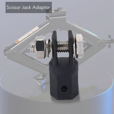 Scissor Jack Adaptor 1/2 Inch for Use with 1/2 Inch Drive or Impact Wrench Tools IJA001