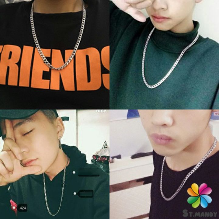 สร้อยคอชาย-สร้อยคอเหล็กไทเทเนียม-สร้อยคอแฟชั่น-necklace