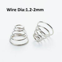 Conical Compression Springs Tower Spring 304 สแตนเลส Taper ความดันสปริงลวดเส้นผ่านศูนย์กลาง 1.2 มม. 1.4 มม. 1.5 มม. 1.8 มม. 2 มม.-UHG MALL