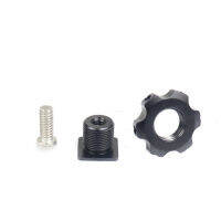 Universal 1/4 "Camera Hot Shoe Mount Screw Adapter to 1/4" for Tripod Microphone Monitor One Nut Microphone Screw Adapter-orefq3765