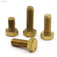 1-10pcs M4 M5 M6 M8 M10 Brass DIN933 External Hex Outer Hexagon Head Cap Screw Bolt