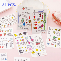 (147SHOP) (30 ขิ้น) TATTOO แทททูฮยอนอา สติ๊กเกอร์ Sticker มินิมอล พร้อมส่ง แทททูมินิมอล แทททูน่ารักๆ แทททูกันน้ำ แทททูสไตล์เกาหลี สติ๊กเกอร์