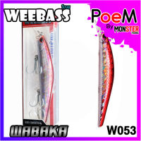 เหยื่อวีแบส รุ่น WABAKA SINKING by WEEBASS