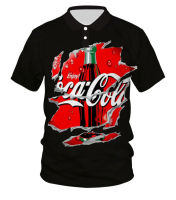 2023 new design- Coca-Cola polo~Coca-Cola high quality fully sublimated polo shirt044